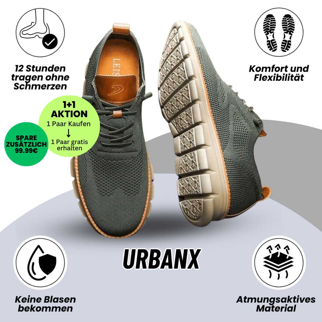 UrbanX - ergonomische ultrabequeme Komfortschuhe - das Original - Sonderaktion 1+1 Gratis