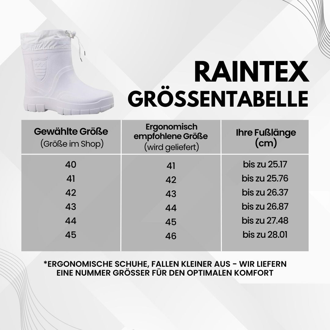 RainTex - ergonomische & wasserdichte Thermo-Regenstiefel für den Winter - Sonderaktion 1+1 Gratis