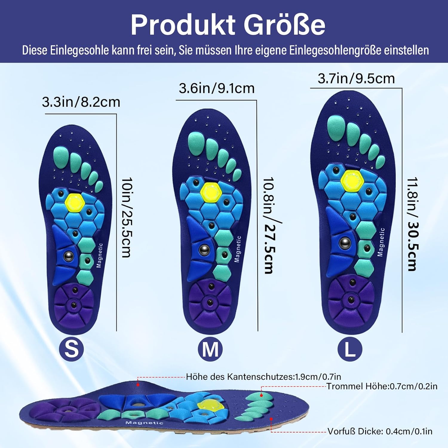 VitalSole - Einlegesohlen für mehr Energie & Unterstützung beim Abnehmen