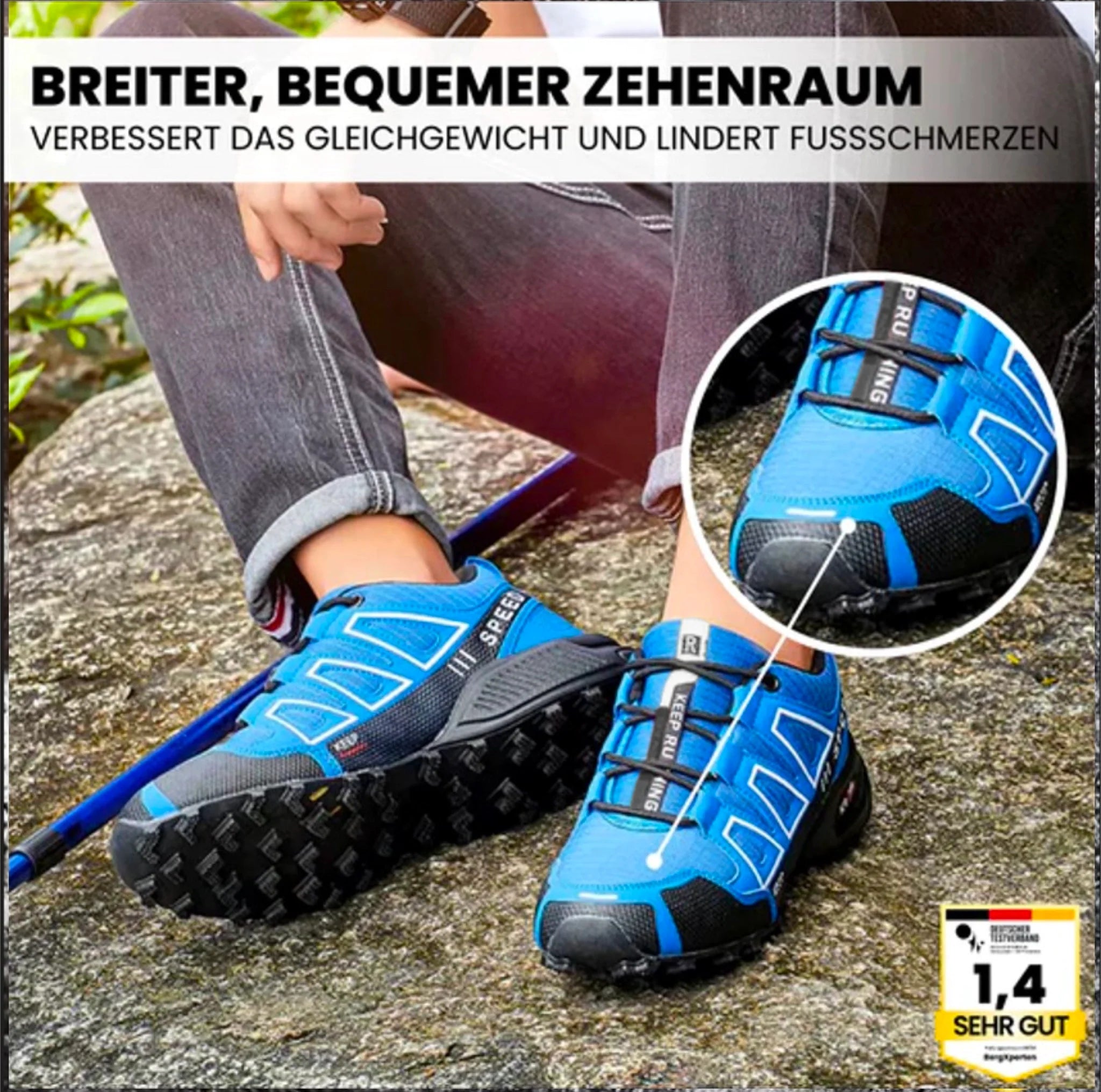 OrthoTrekking Hallux – ergonomische Hallux Valgus Wander u.-Trekkingschuhe