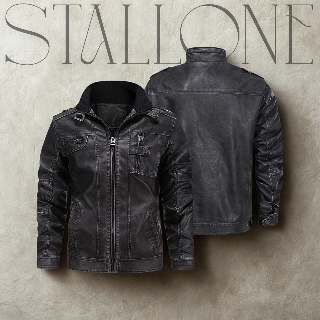 Stallone - Hochwertige Lederjacke